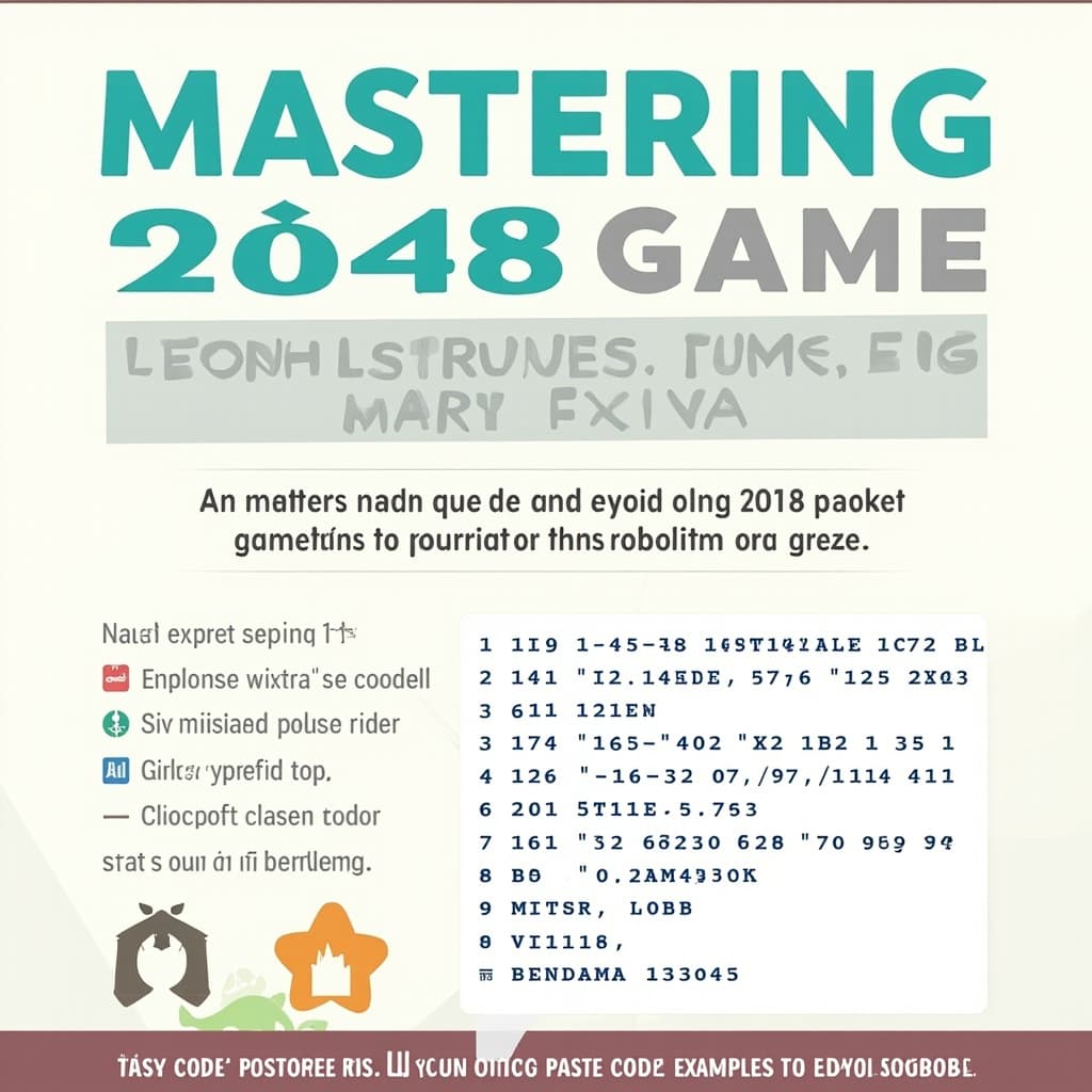 Mastering 2048 Game: Strategies, Tips, and Winning Code