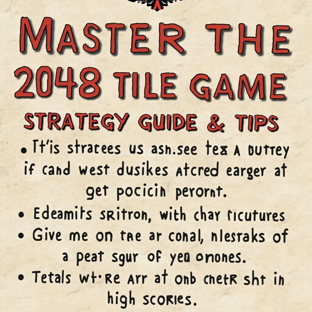 Mastering the 2048 Tile Game: Strategy Guide & Tips